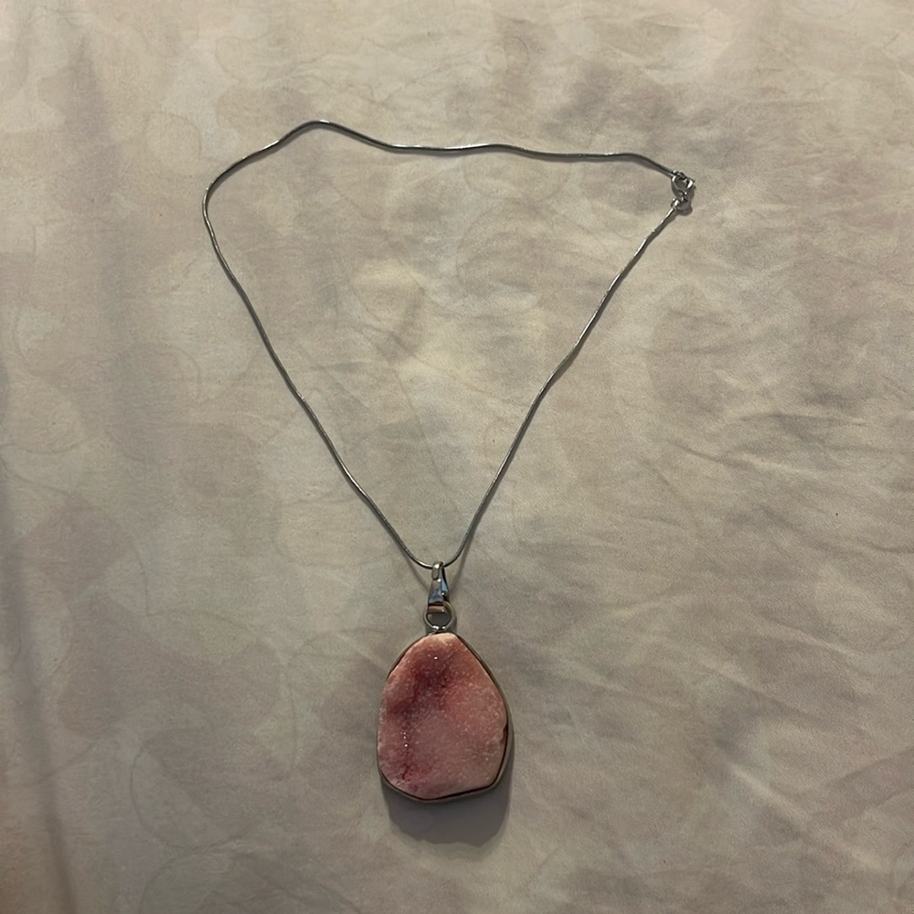 Pink Quartz Necklace